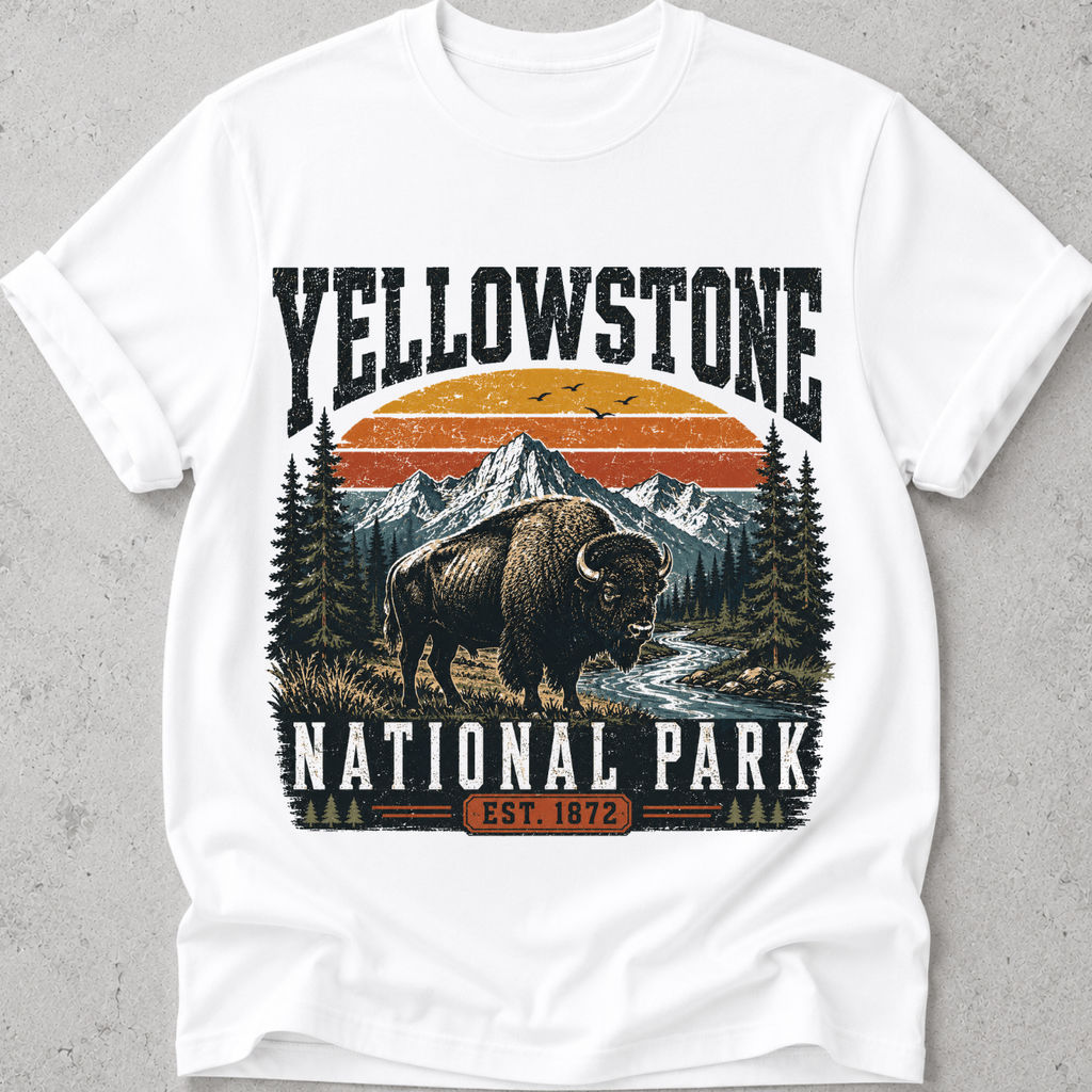 Yellowstone National Park  Bison  T-Shirt