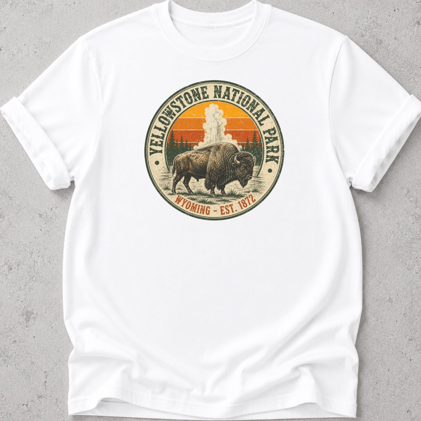 Yellowstone Medallion Bison T-Shirt