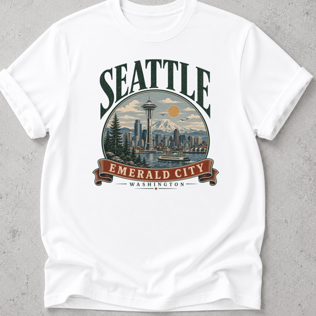 Seattle  Vintage Graphic T-shirt