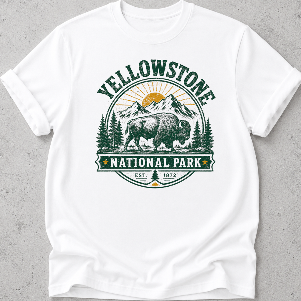 Yellowstone Medallion Bison T-Shirt