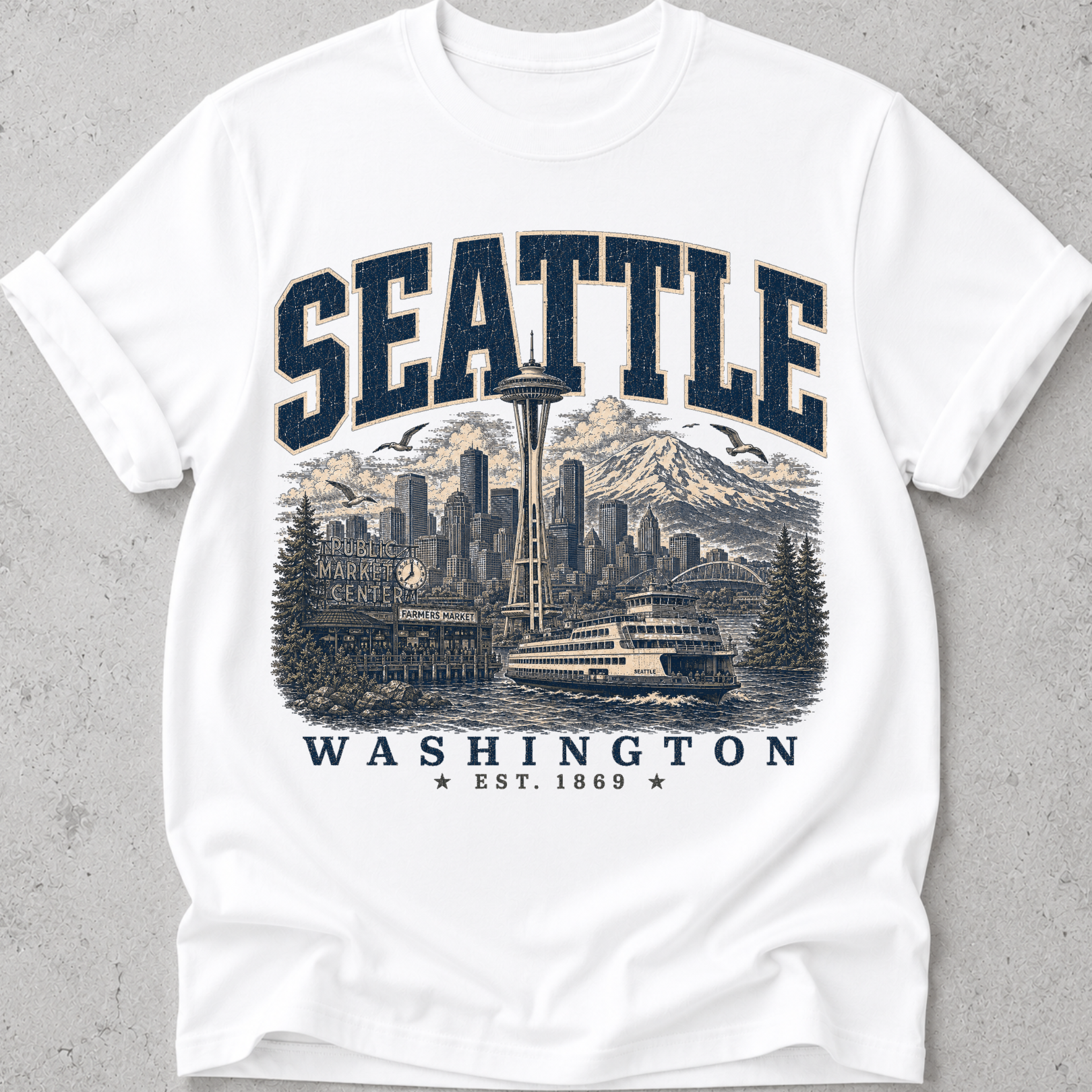Seattle Cityscape T-Shirt