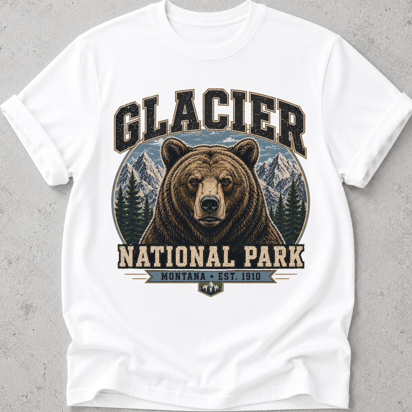 Glacier National Park Grizzly Bear T-Shirt