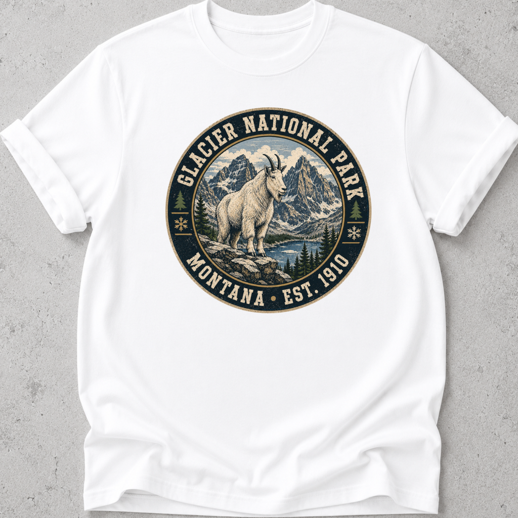 Glacier Park Goat T-Shirt