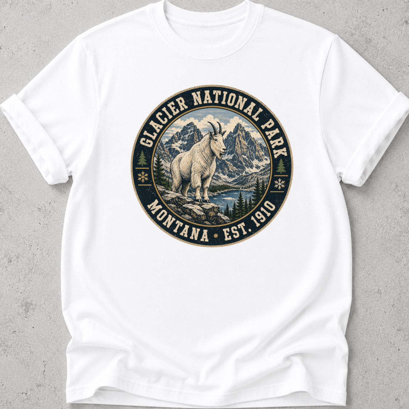 Glacier Park Goat T-Shirt