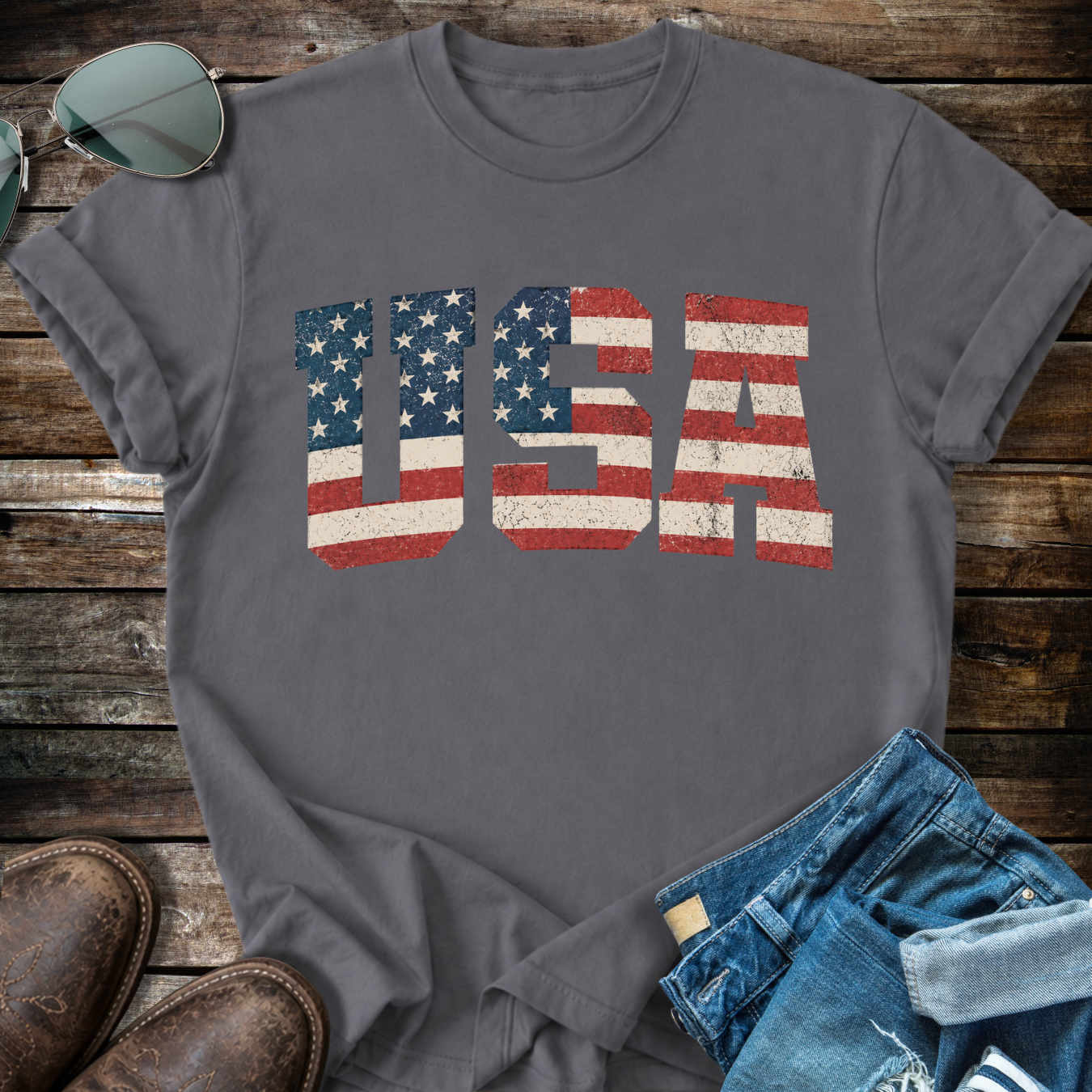 USA Flag T-shirt