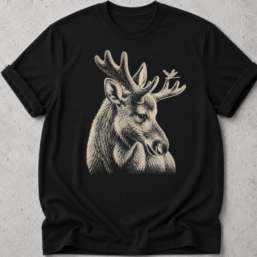 Moose and Dragonfly T-shirt