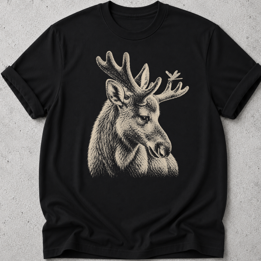 Moose and Dragonfly T-shirt