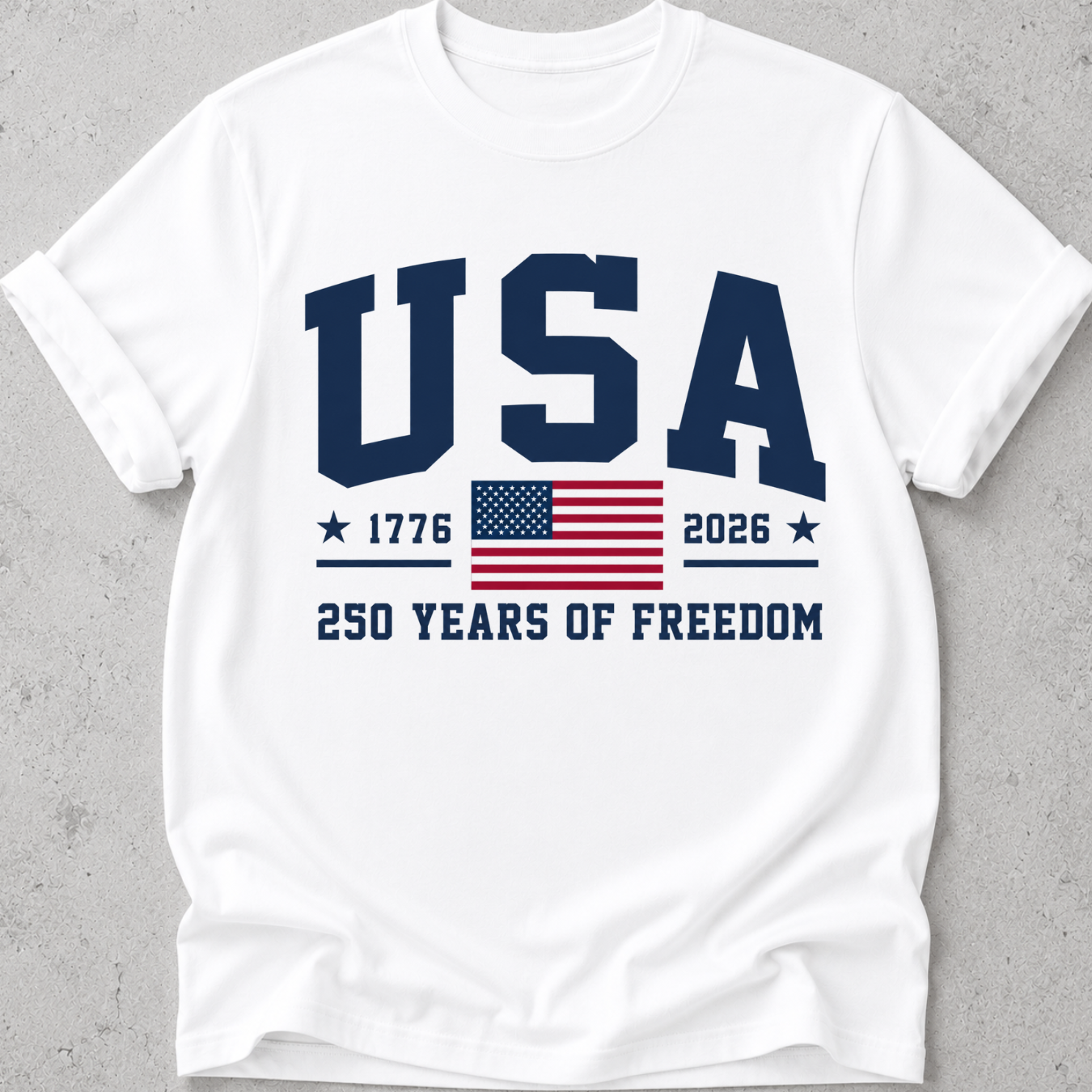 USA 250 Collegiate   T-Shirt