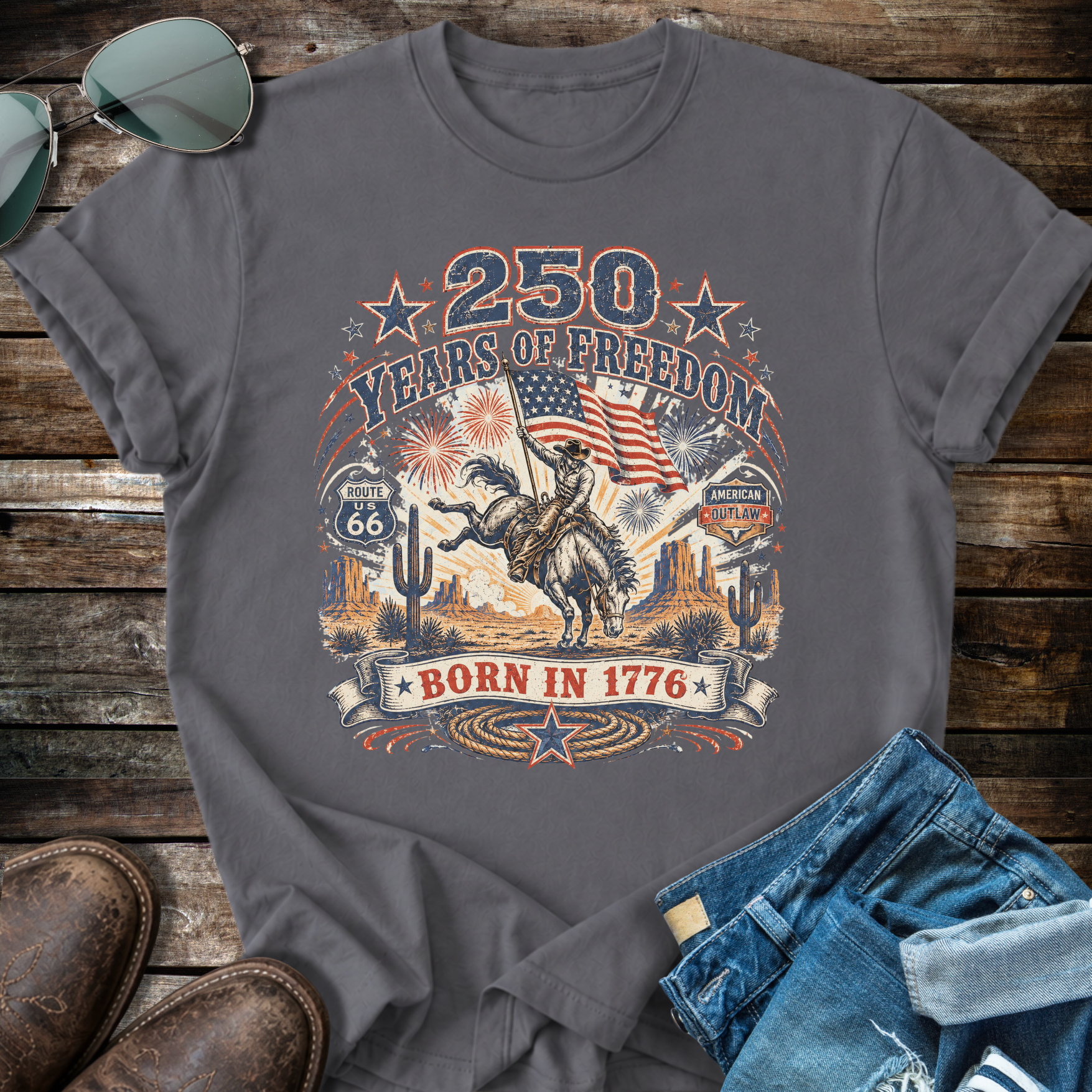 Rodeo USA  Anniversary  T-Shirt