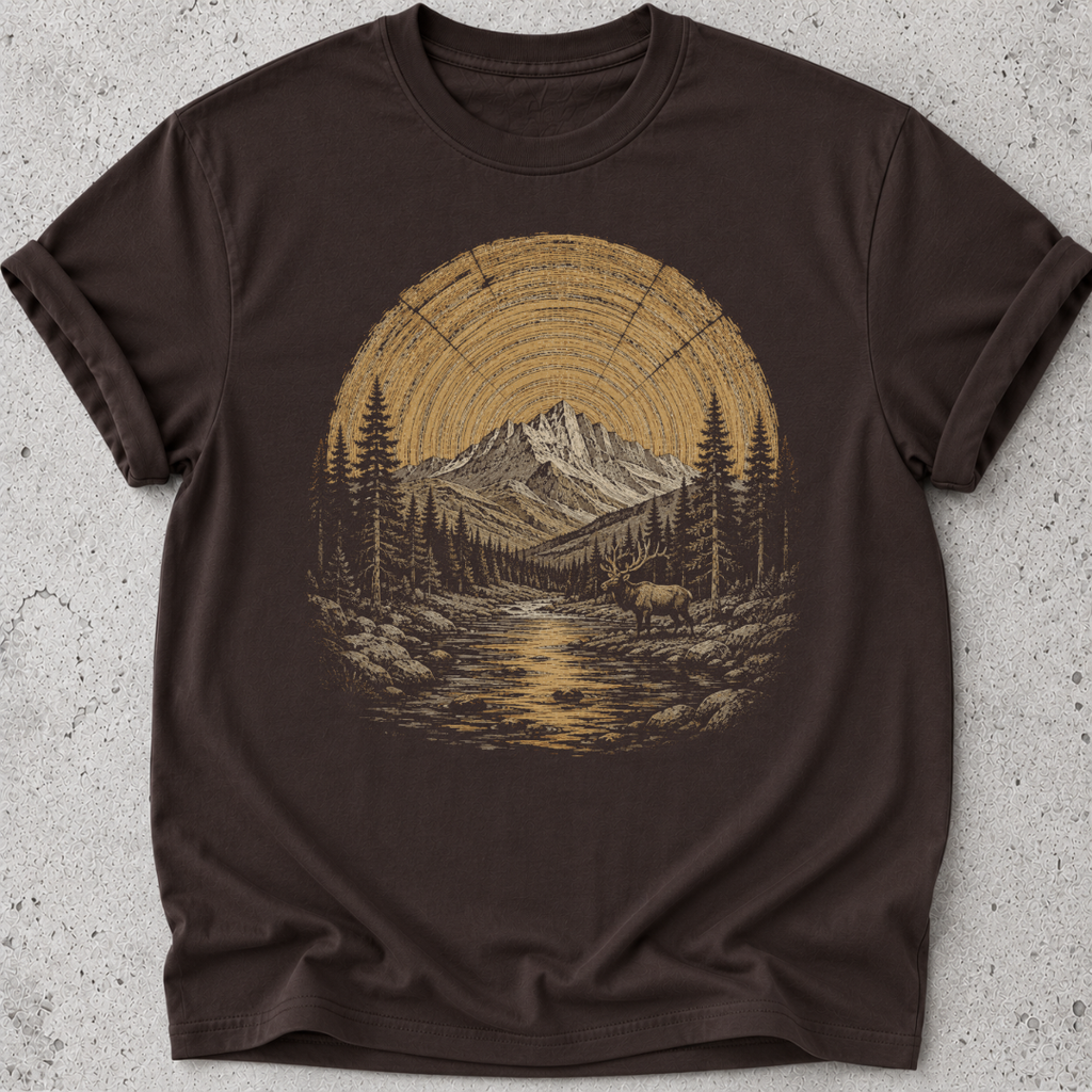 Rocky Mountain  Wood Ring T-shirt