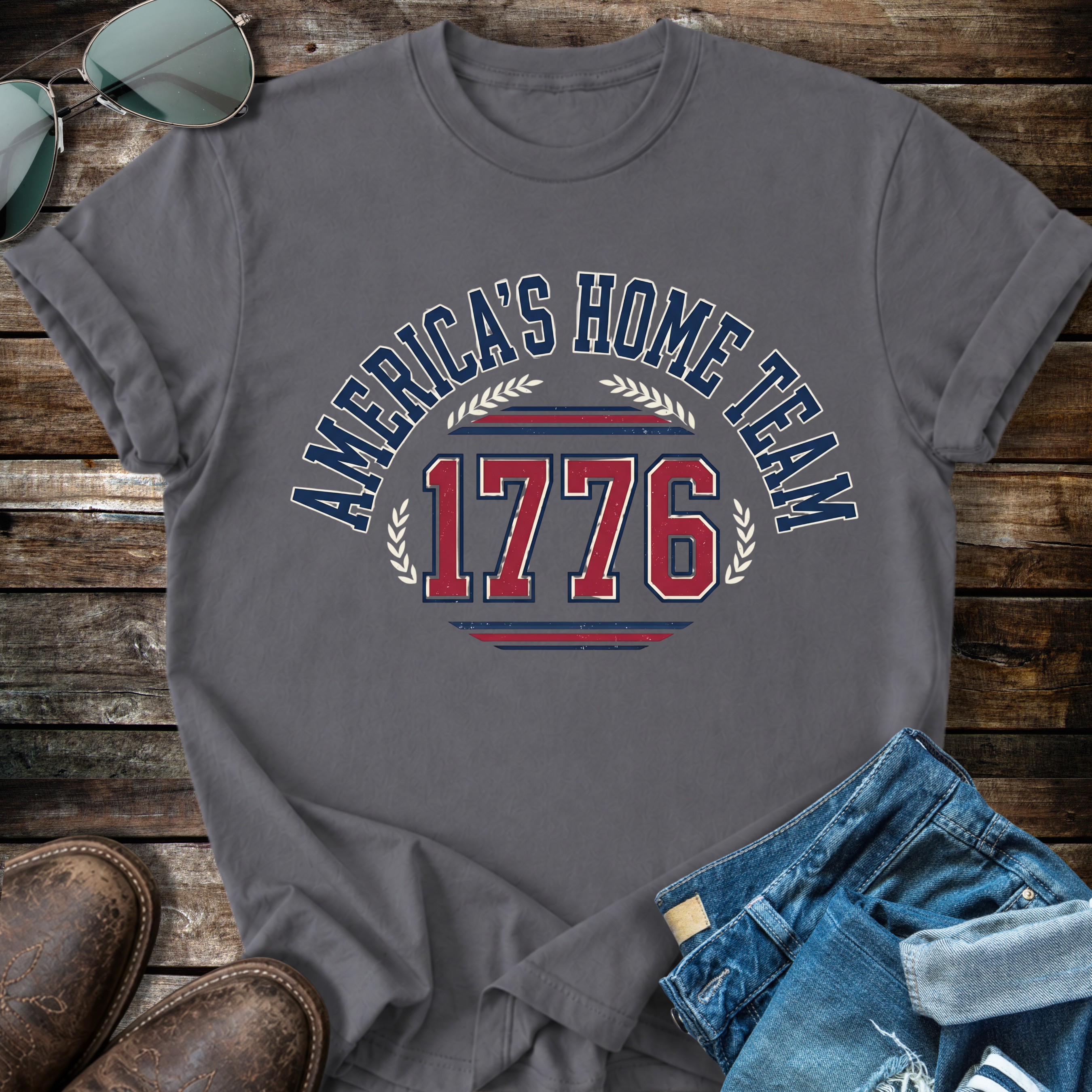 America Collegiate Arch  T-shirt