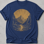 Glacier Mountain  Wood Ring T-shirt