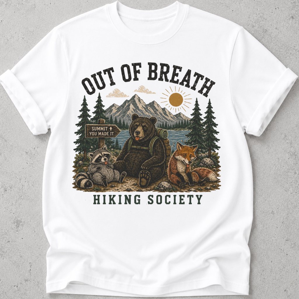 Out Of Breath Hiking T-shirt