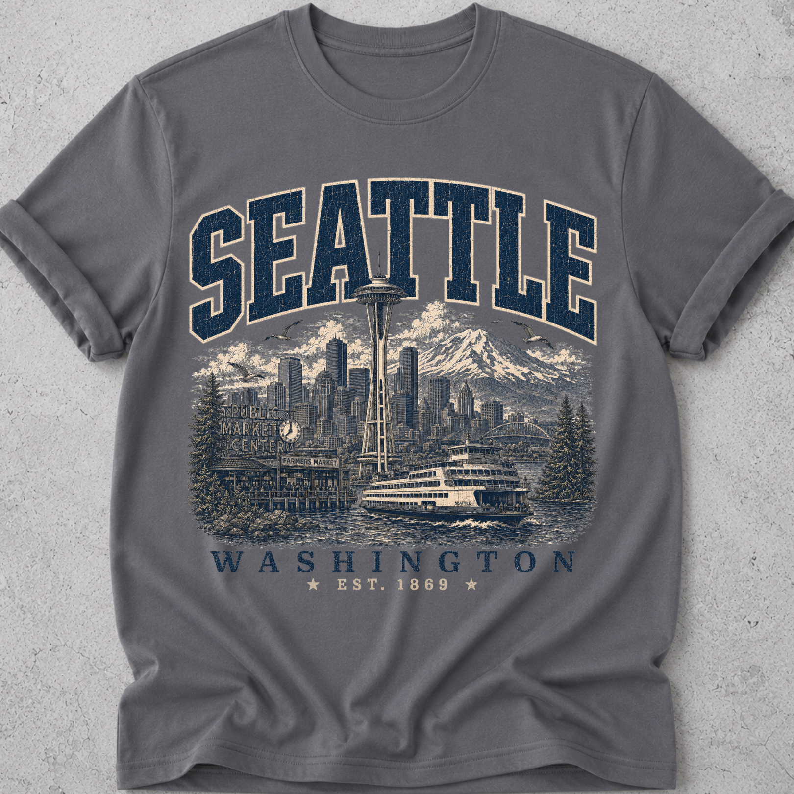 Seattle Cityscape T-Shirt