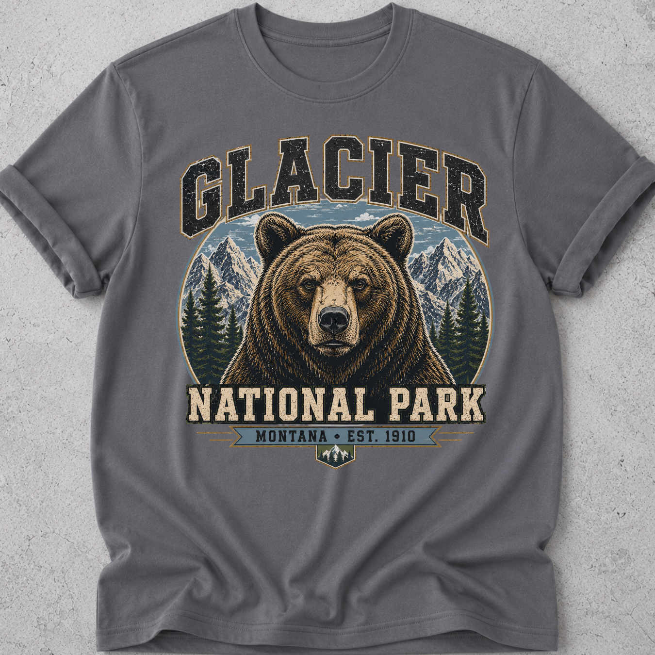 Glacier National Park Grizzly Bear T-Shirt
