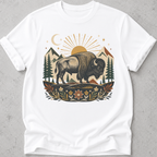 Folk Art Buffalo  T-shirt