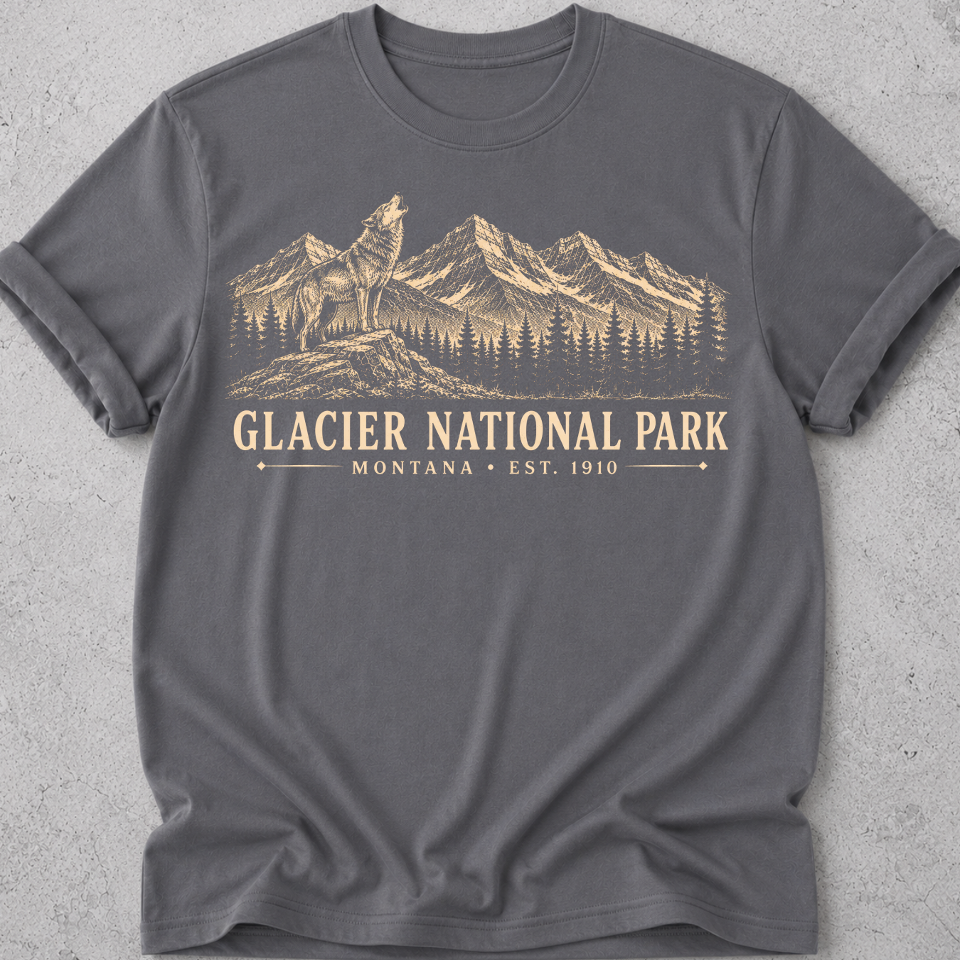 Glacier Wolf Vintage  T-Shirt