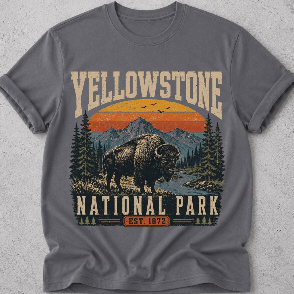 Yellowstone National Park  Bison  T-Shirt