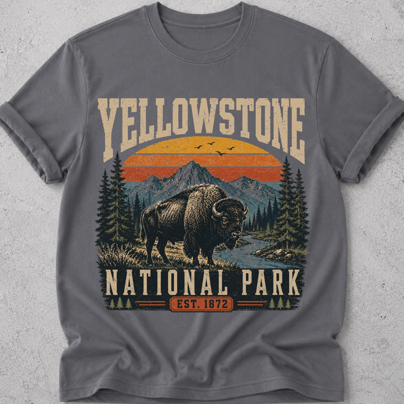 Yellowstone National Park  Bison  T-Shirt