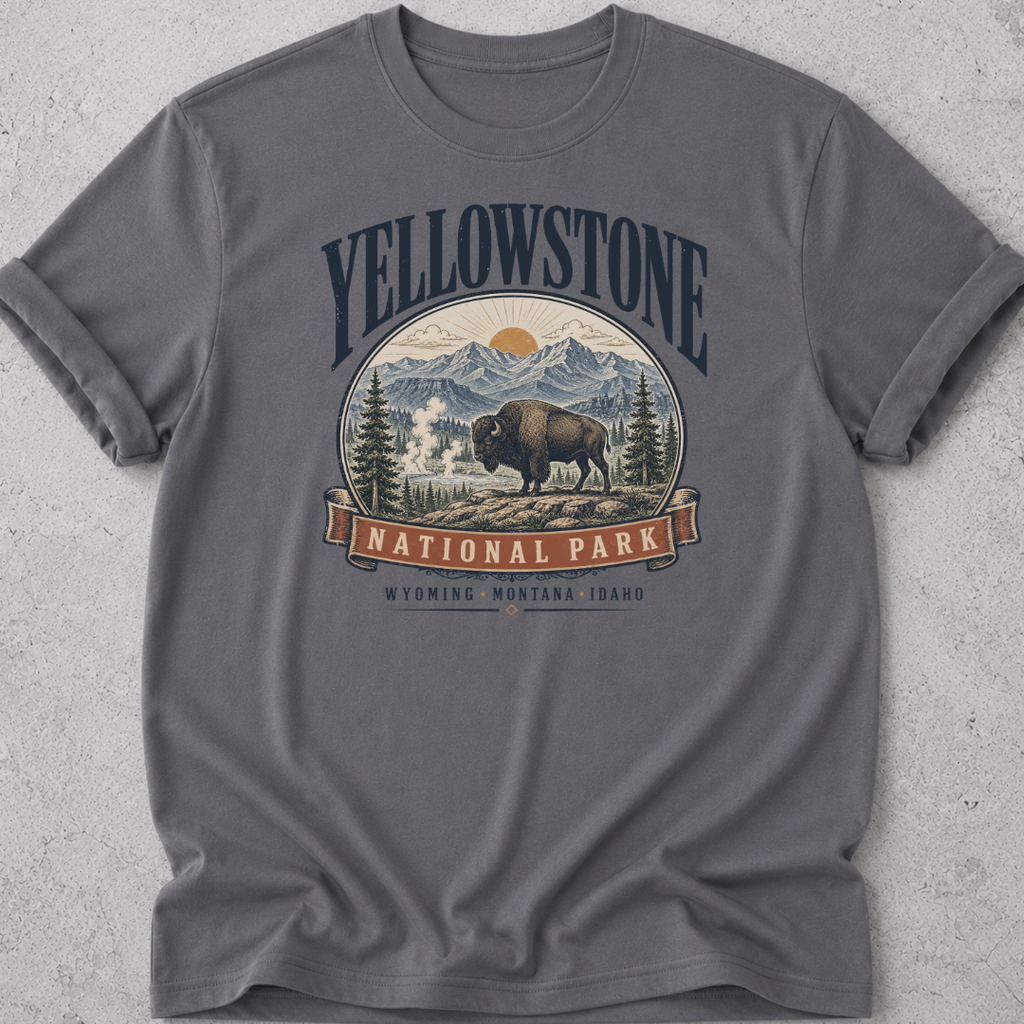 Yellowstone Bison Graphic T-Shirt