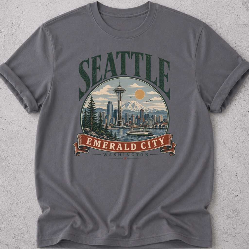 Seattle  Vintage Graphic T-shirt