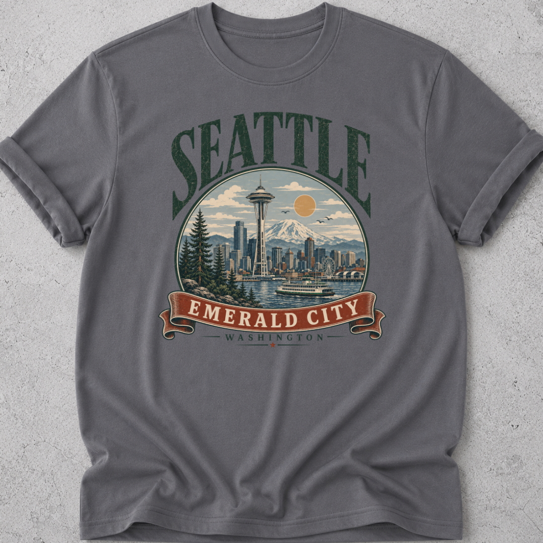 Seattle  Vintage Graphic T-shirt