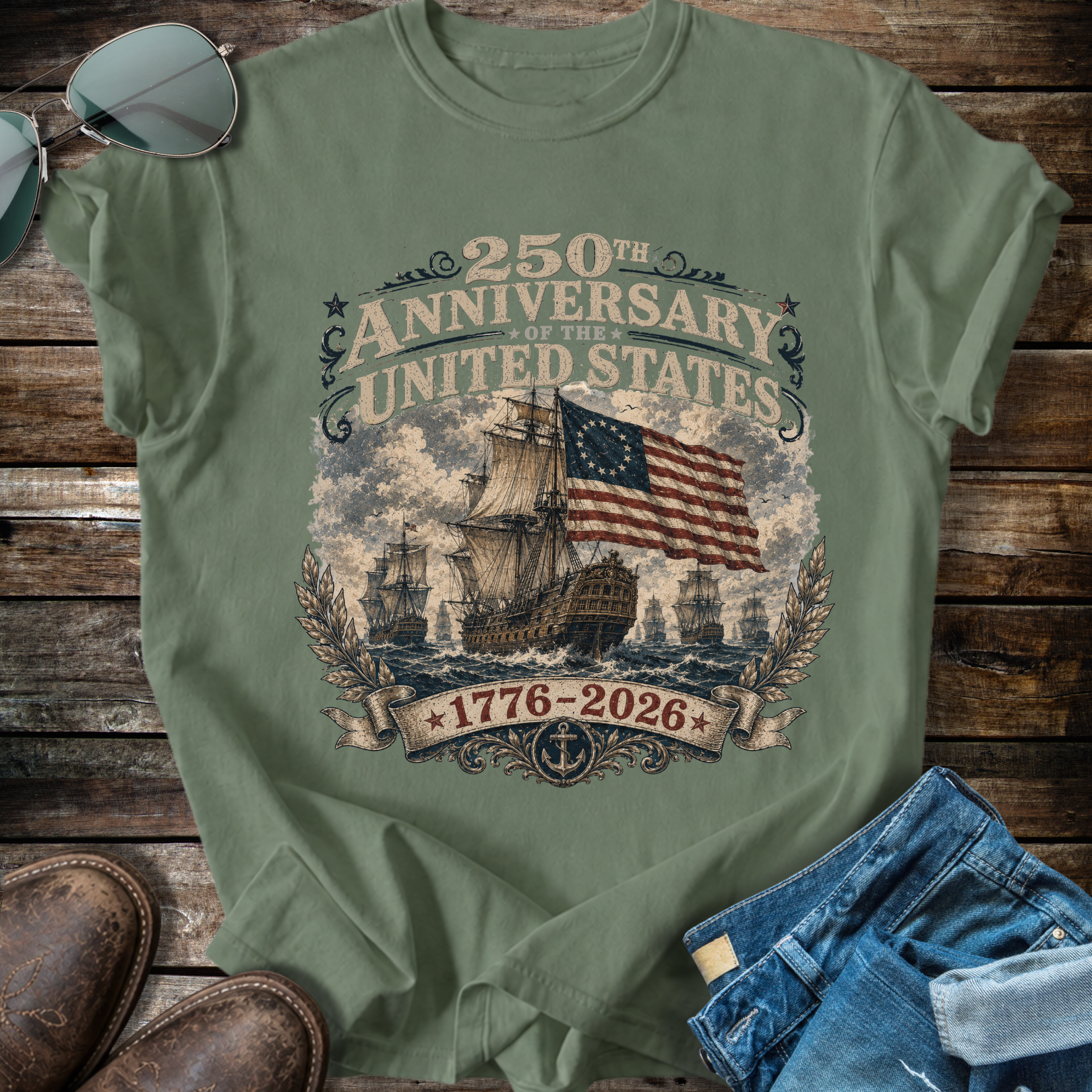 Vintage  250 Anniversary  T-Shirt