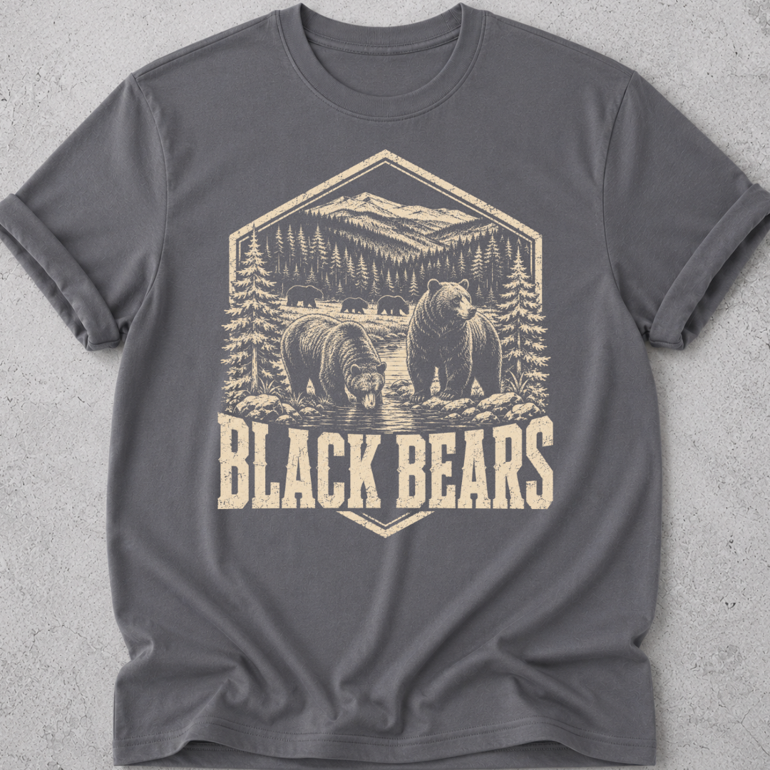 Black Bears Medallion T-Shirt
