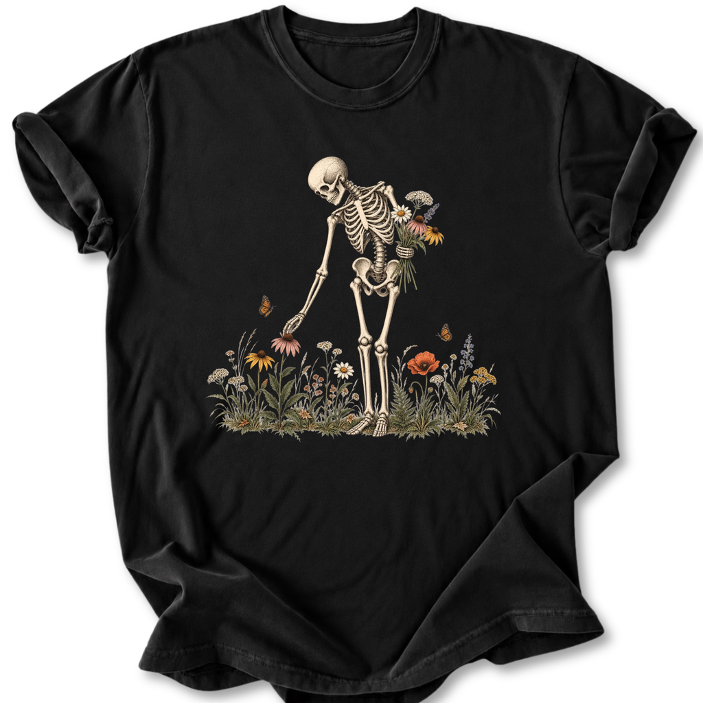 Skeleton Flowers T-shirt