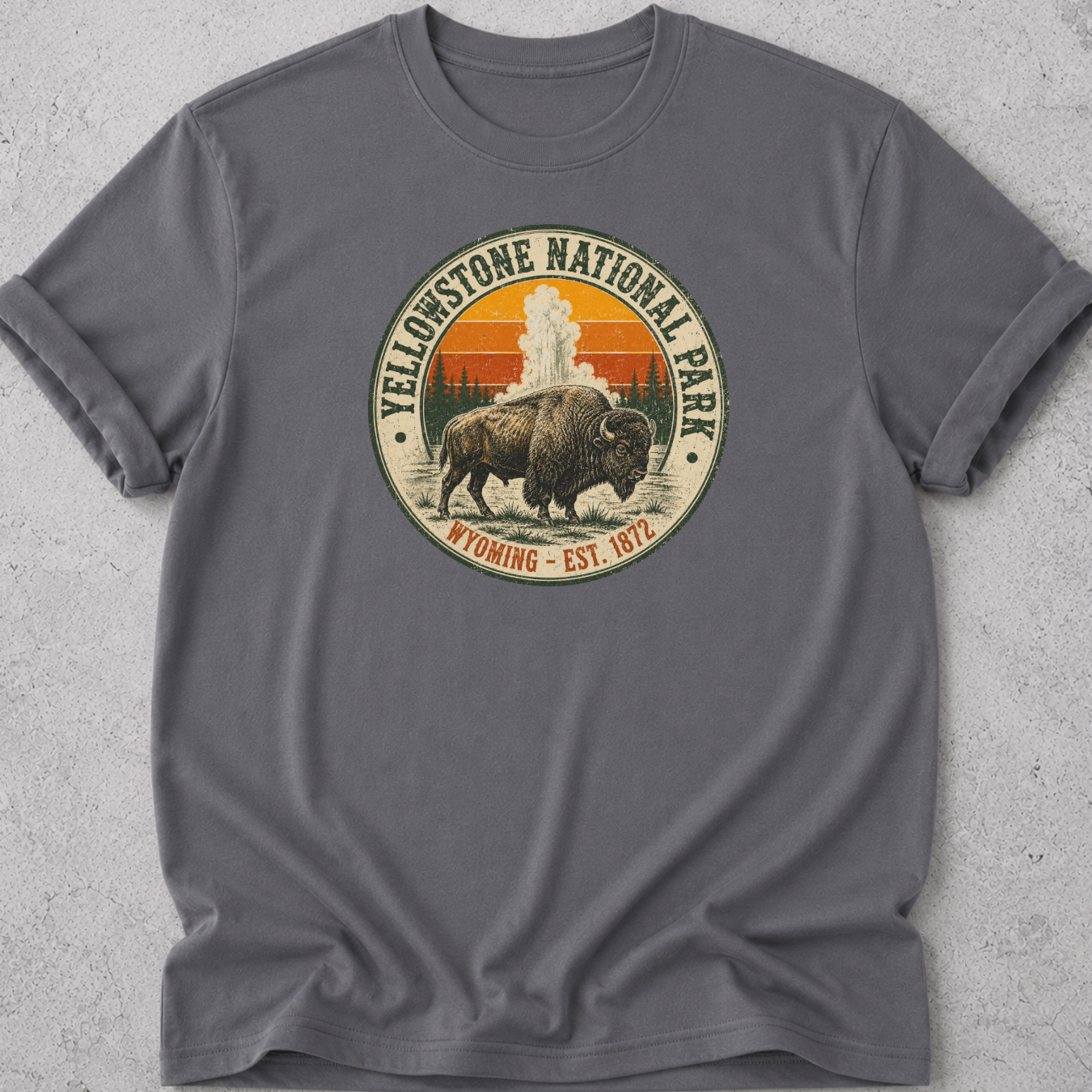 Yellowstone Medallion Bison T-Shirt