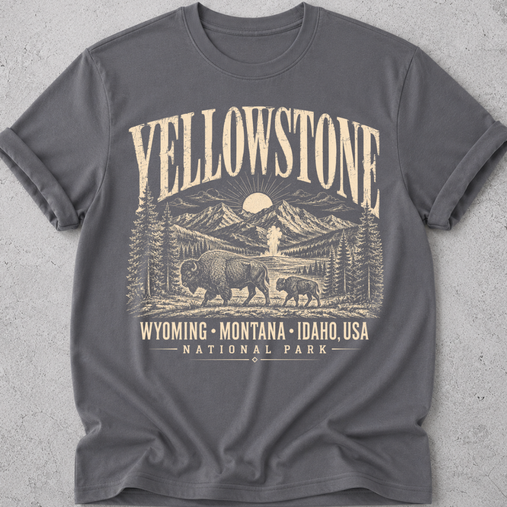 Yellowstone Vintage Print  T-Shirt