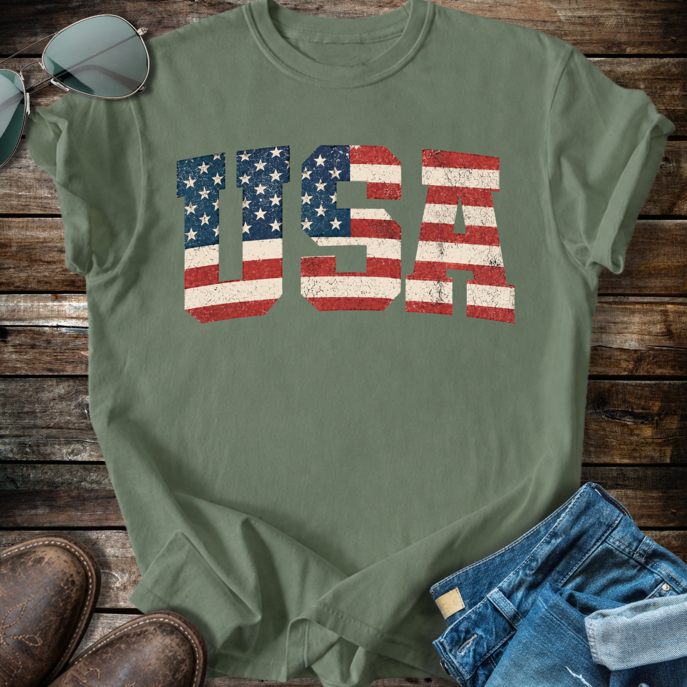 USA Flag T-shirt