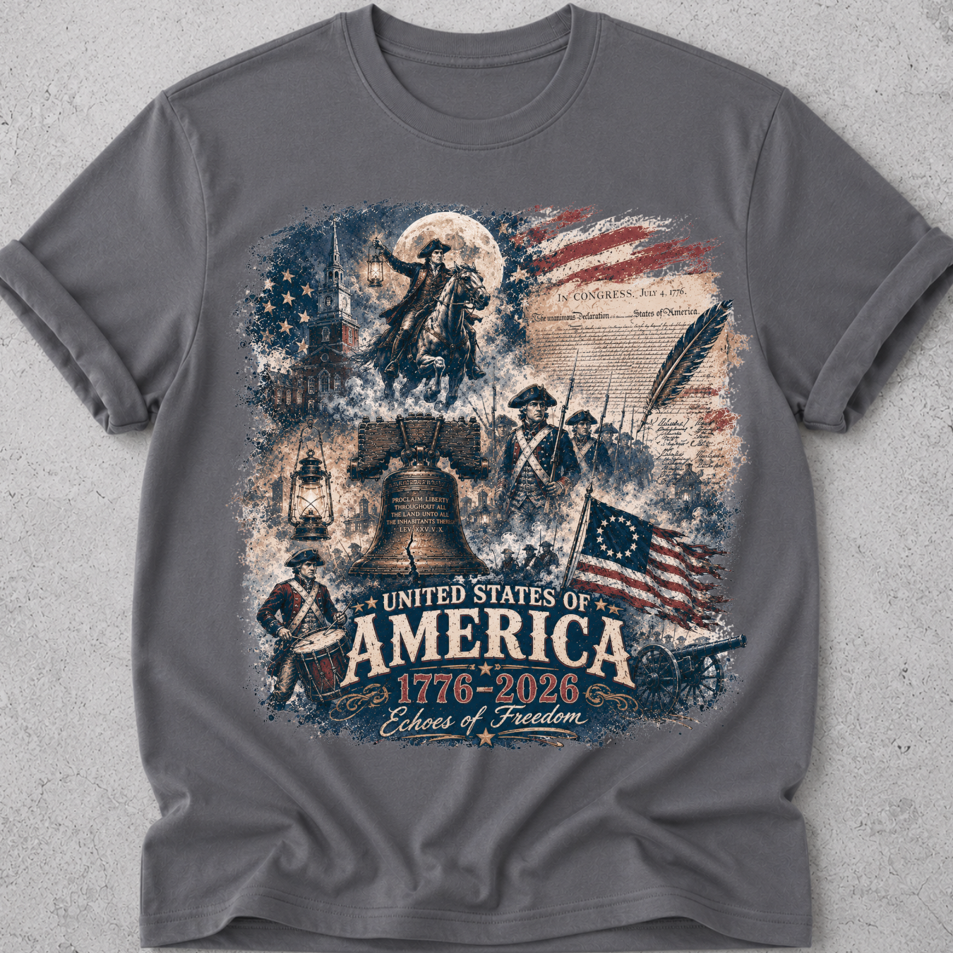 America Vintage Style T-Shirt