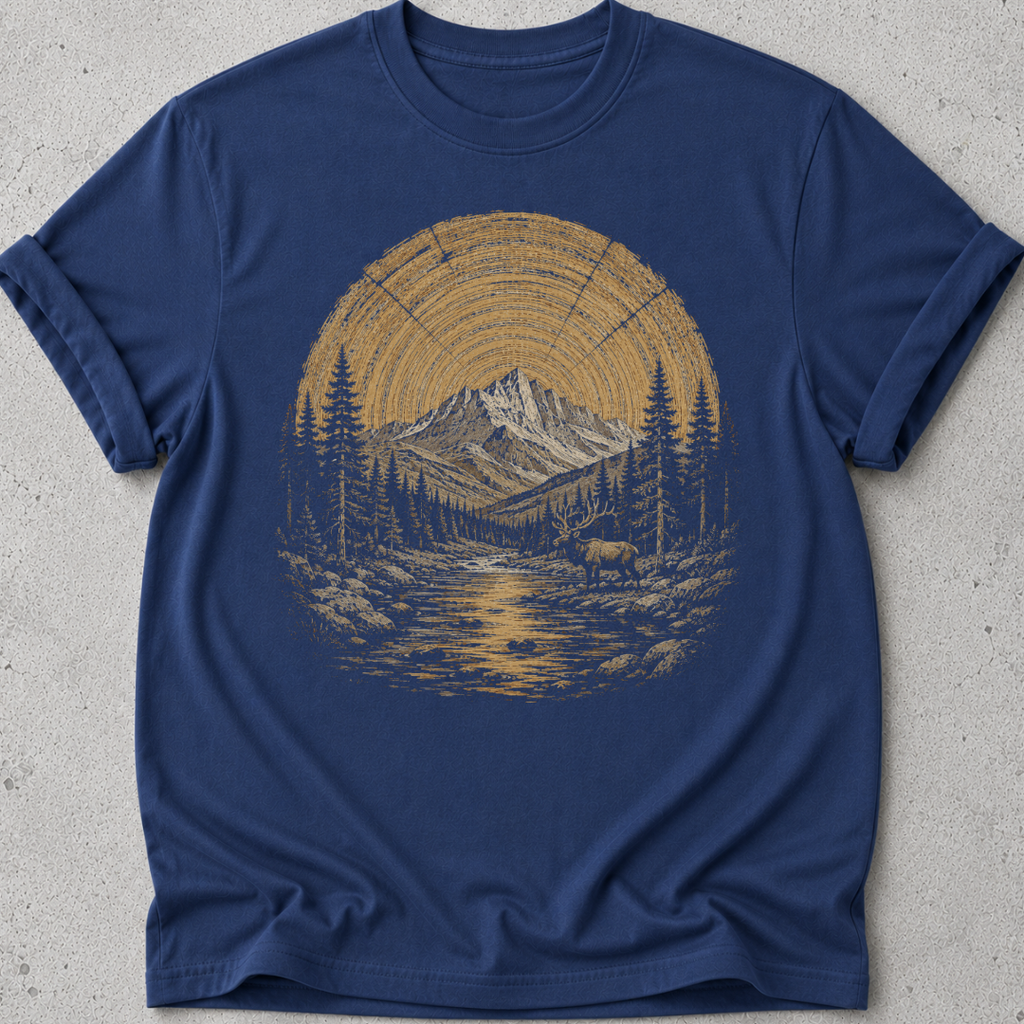 Rocky Mountain  Wood Ring T-shirt