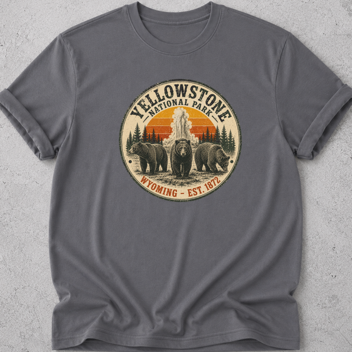 Vintage Yellowstone Medallion Bear T-Shirt