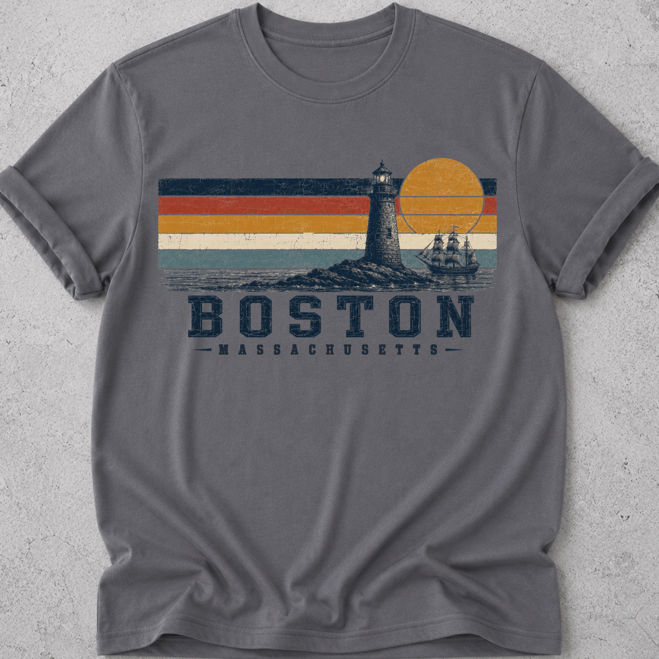 Boston Retro Sun T-Shirt