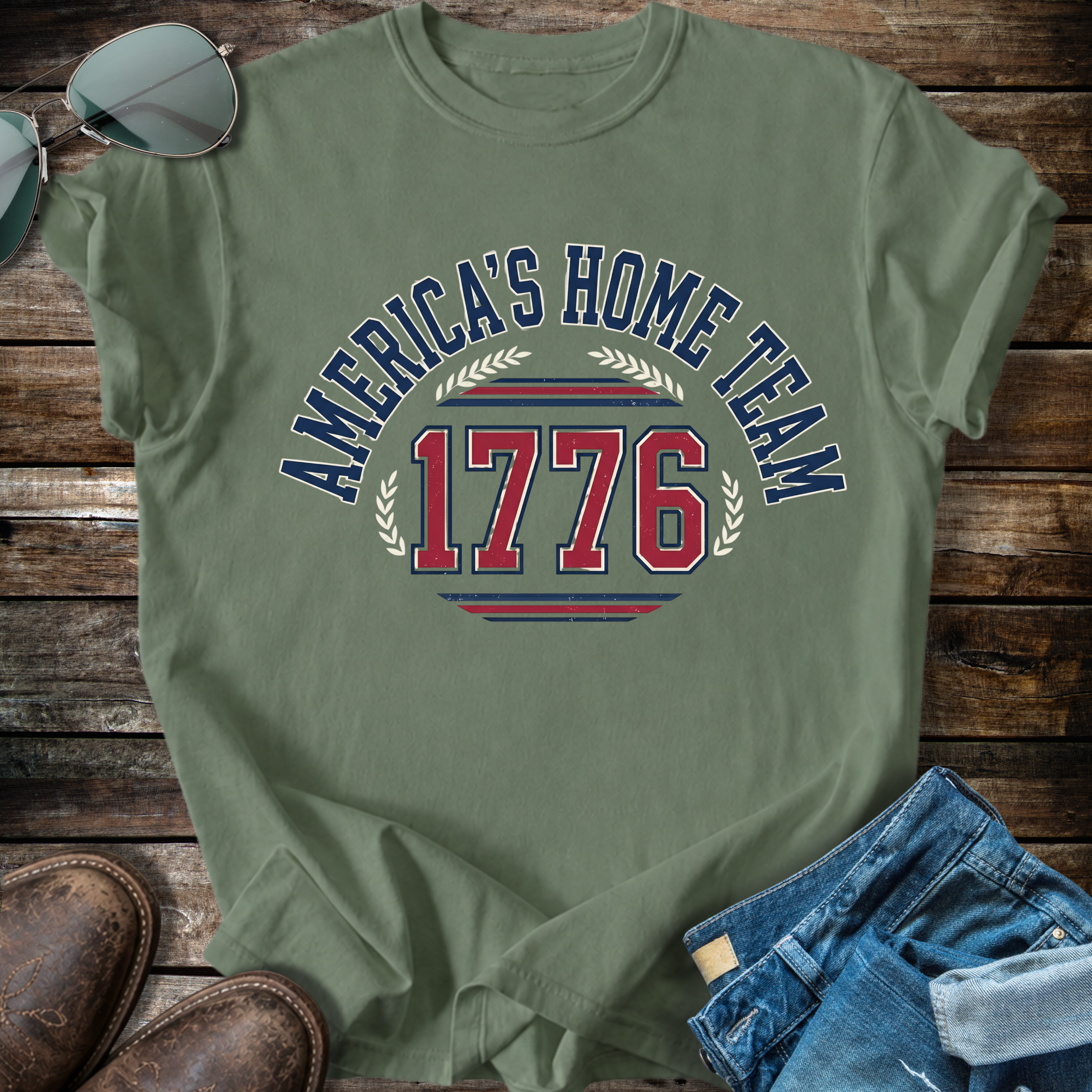 America Collegiate Arch  T-shirt
