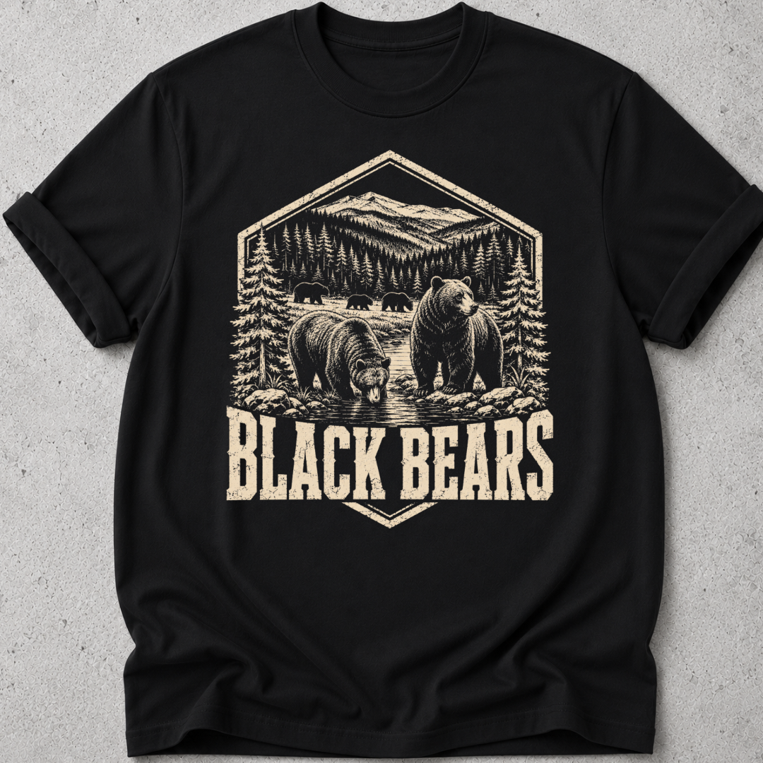 Black Bears Medallion T-Shirt