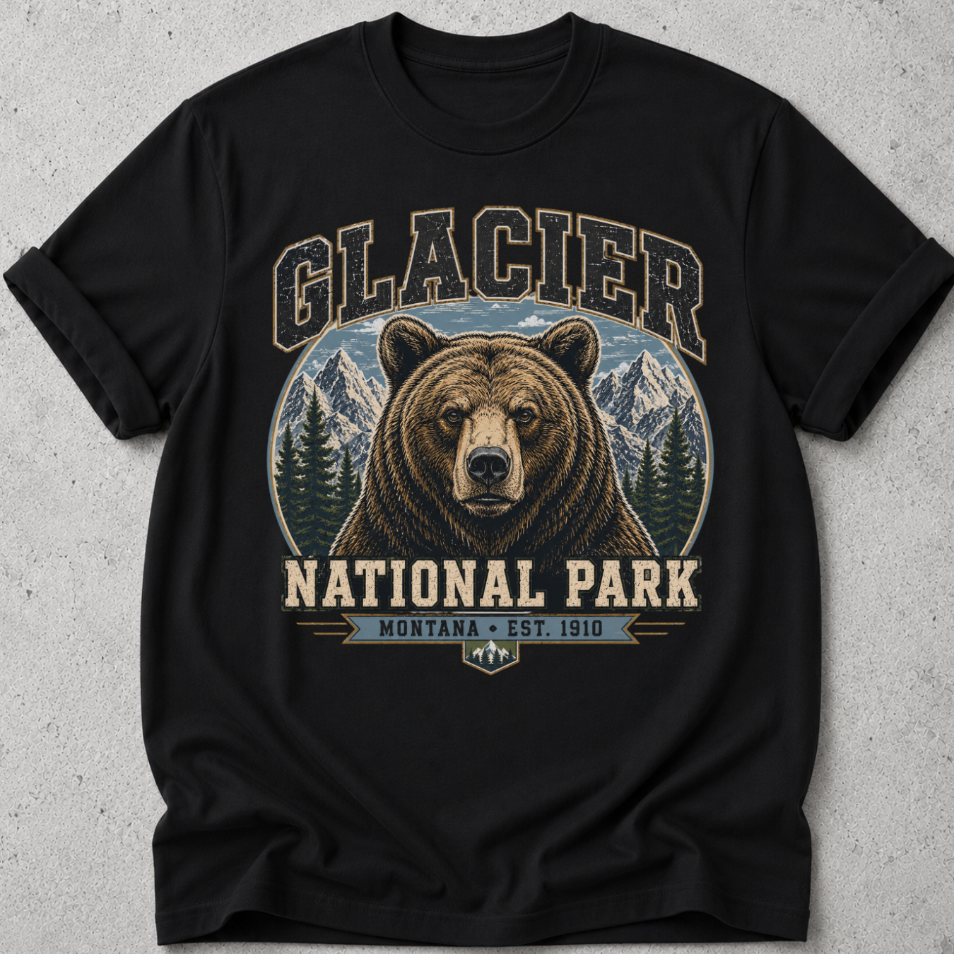 Glacier National Park Grizzly Bear T-Shirt