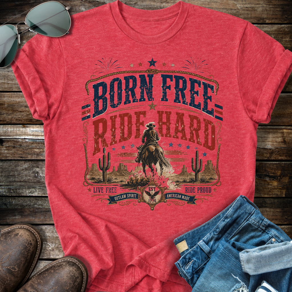 Born Free Ride Hard T-shirt
