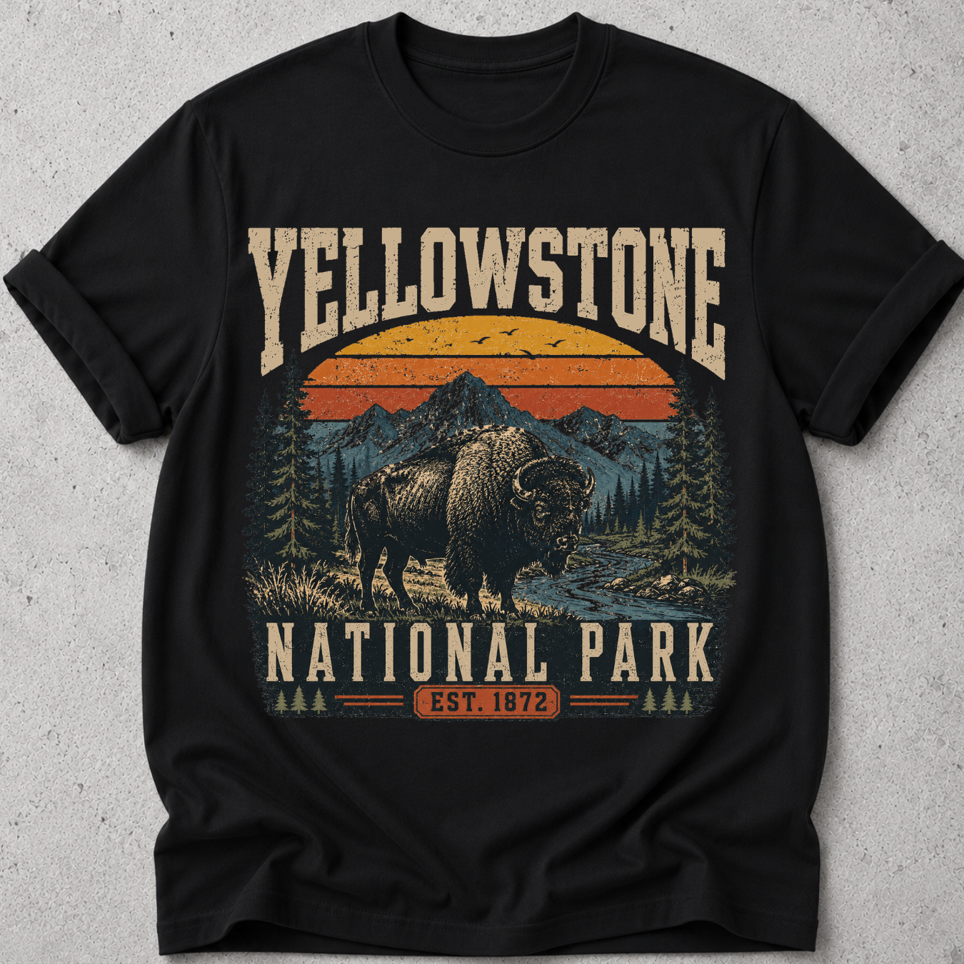 Yellowstone National Park  Bison  T-Shirt
