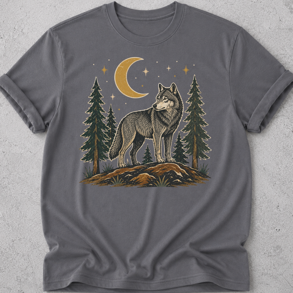 Folk Art Wolf T-shirt