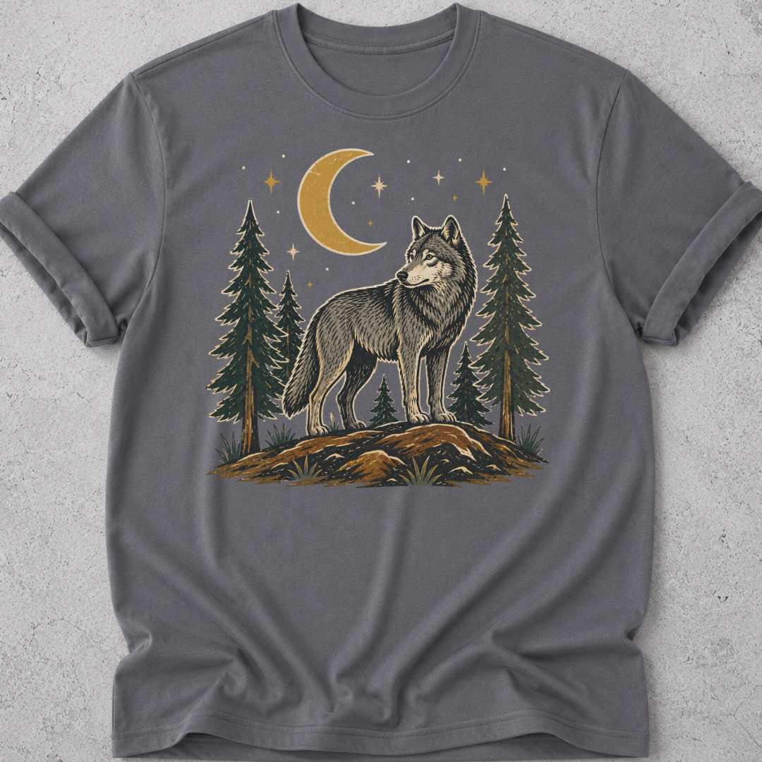 Folk Art Wolf T-shirt