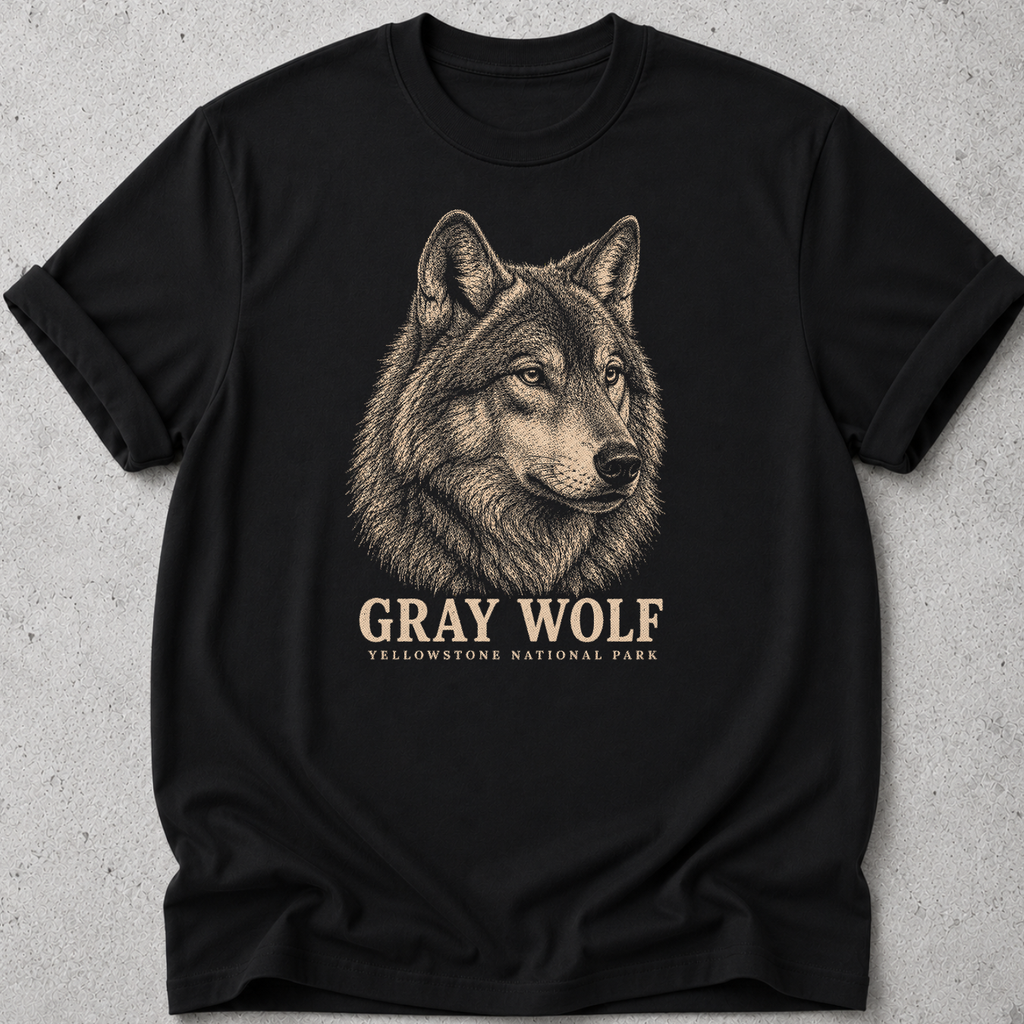 Gray Wolf Yellowstone  T-Shirt