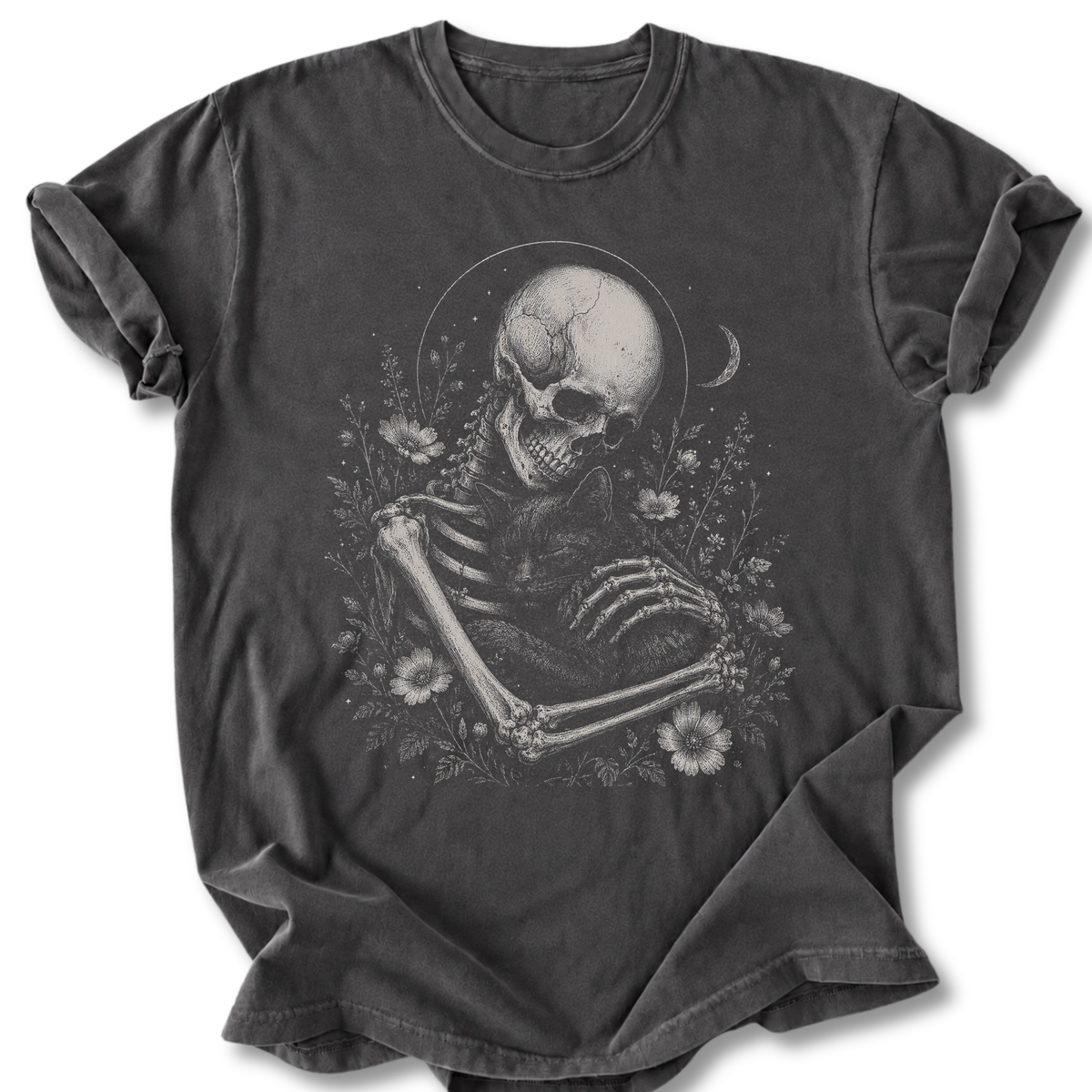 Skeleton Cat  T-shirt