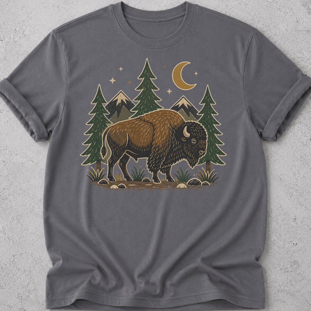 Folk Art Bison T-shirt