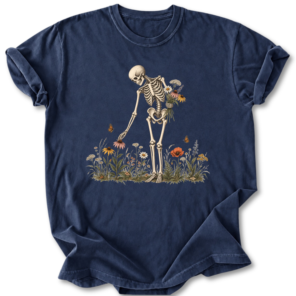 Skeleton Flowers T-shirt