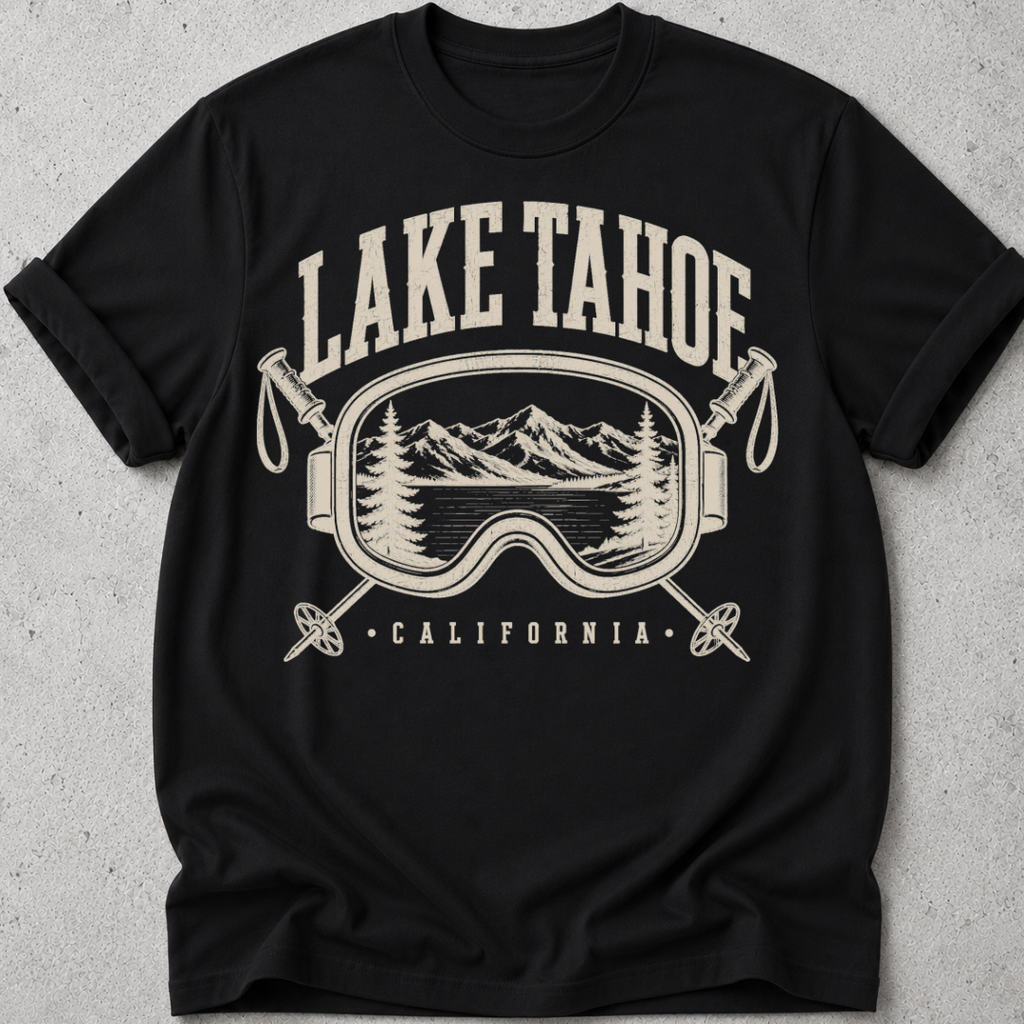 Lake Tahoe Ski T-Shirt