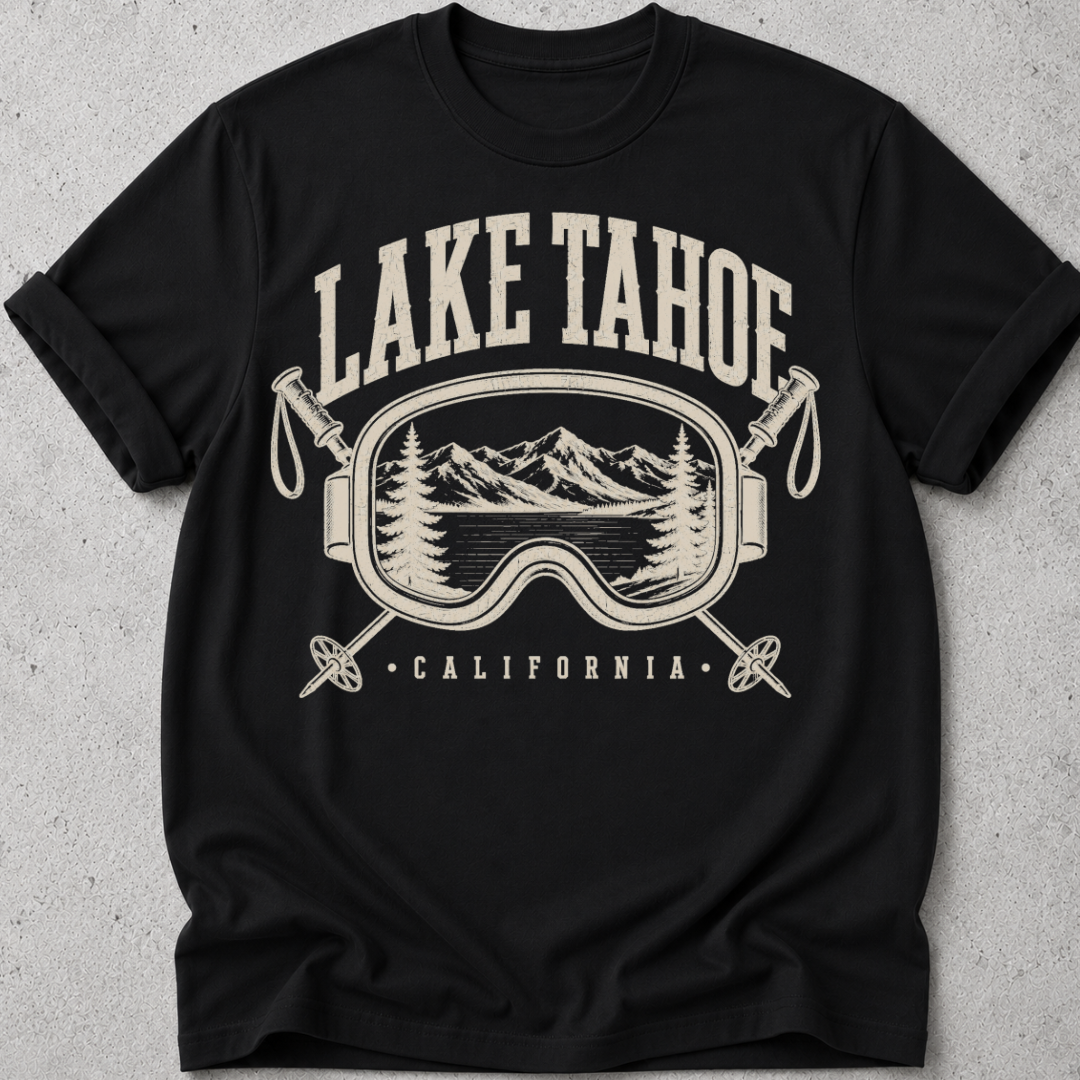 Lake Tahoe Ski T-Shirt