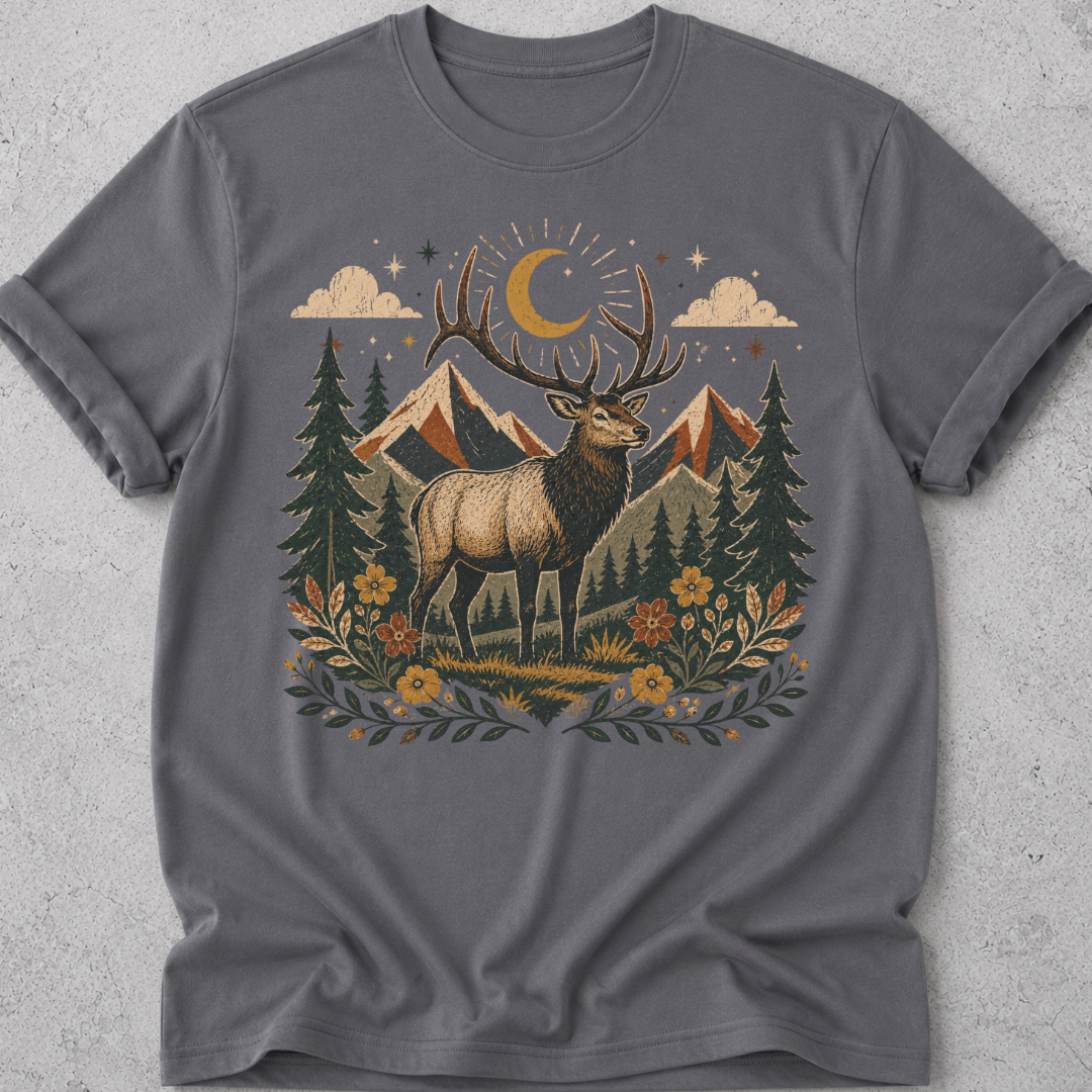 Folk Art Deer T-shirt